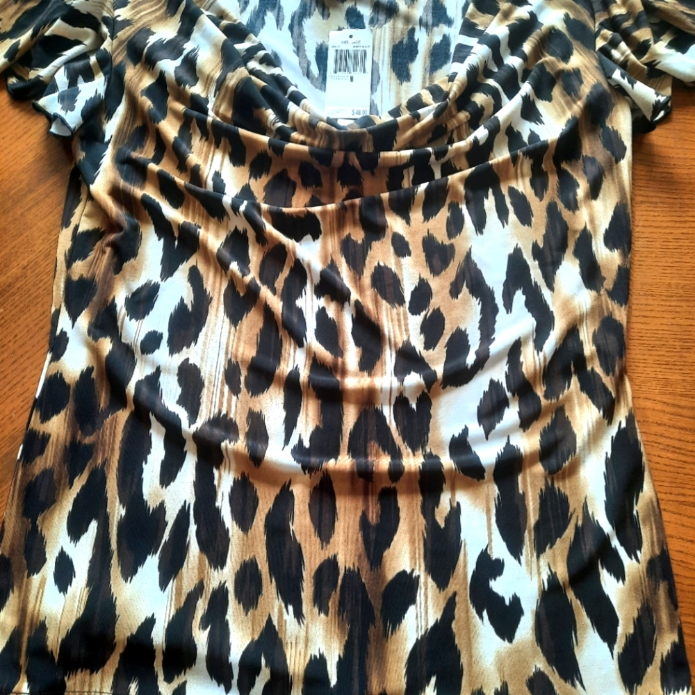 Grace Element Cheetah Print Shirt